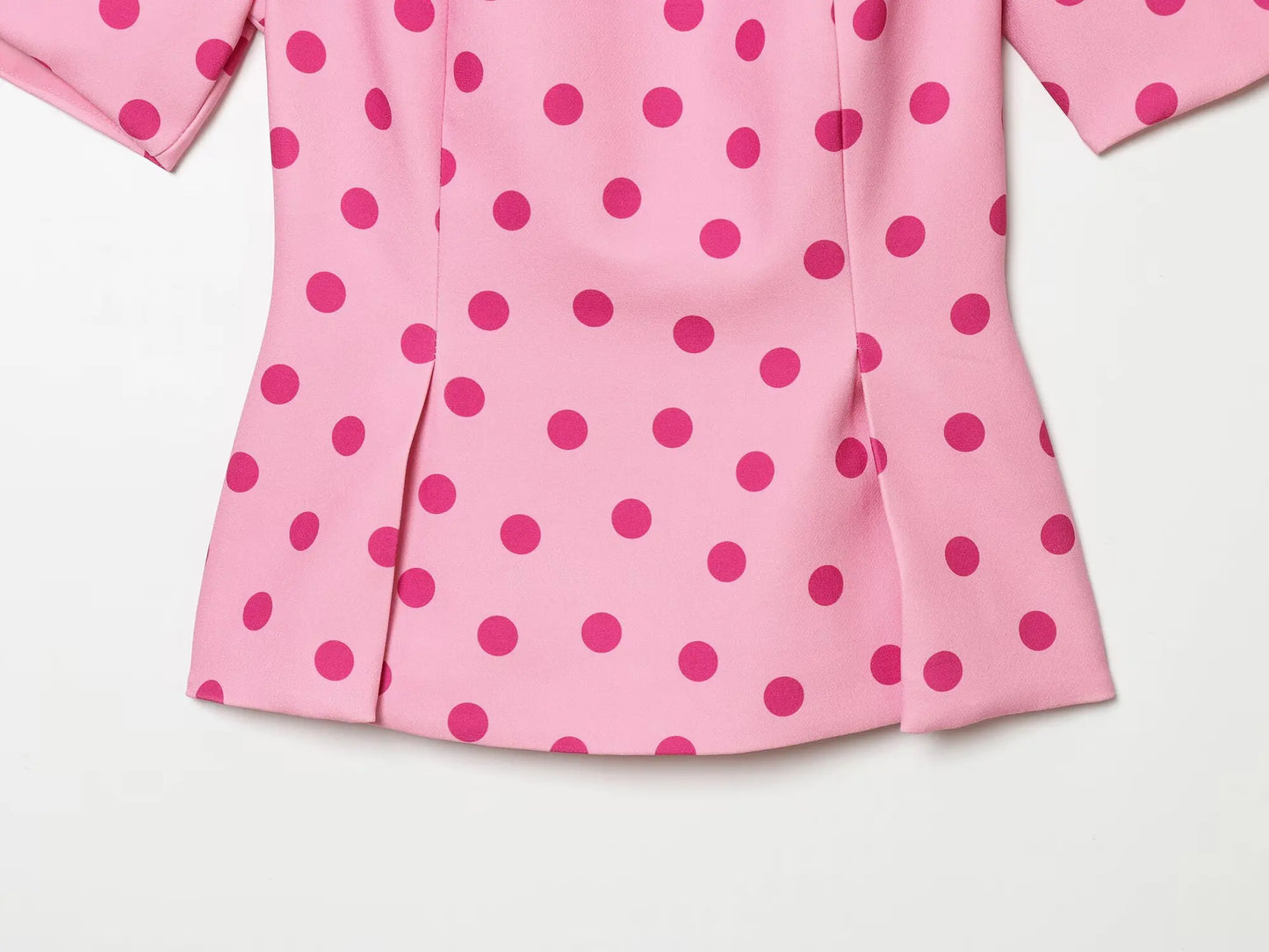 TFMLN Women's Sweet Blouse 2026 Street Chic O Neck Tee Female Summer Casual Vintage Polka Dot Puff Short Sleeve Tops New