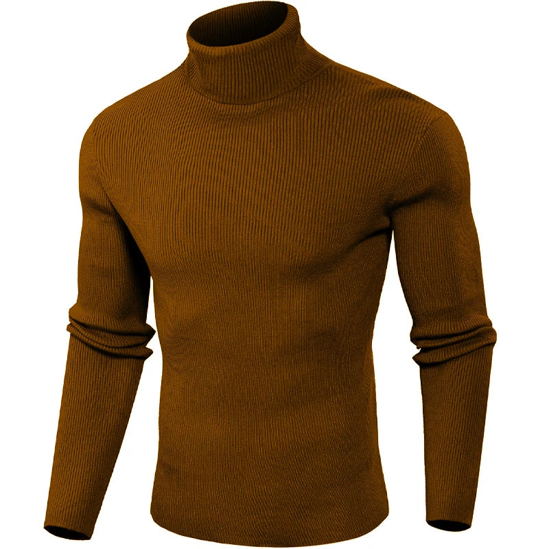 Animal Game Luxury Men's Cold Blouse Casual Sweaters Woolen Turtleneck Pullover Basic Stripes Tshirts Warm Sweatshirt Knit Men BAZAARHUBO