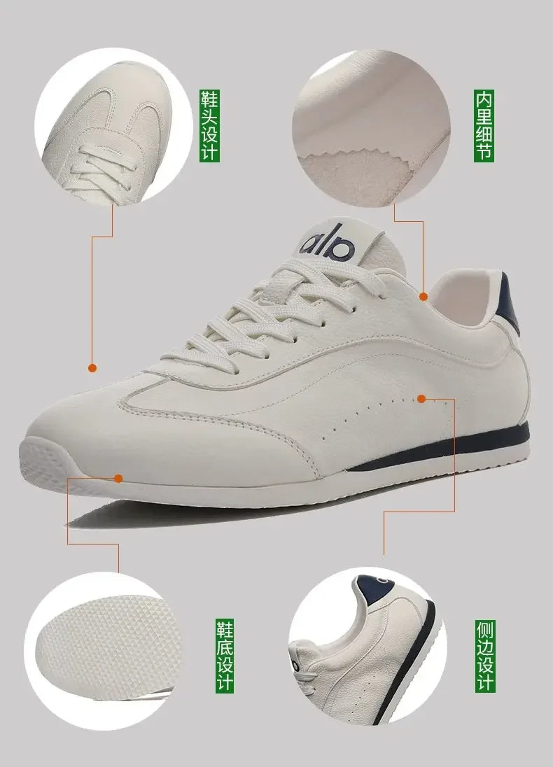 Non slip sneakers simple elegant style soft wear resistant sole lightweight breathable casual trainers for men women streetwear