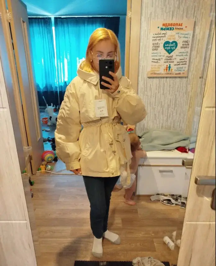 Detachable Pai Overcomes Women's Winter 2026 New Casual Down Cotton Thicken Hooded Coat Female loose Warm Wool Overcoat BAZAARHUBO