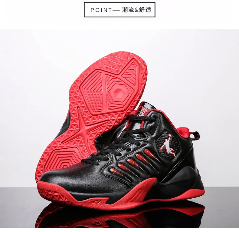 Men's Basketball Shoes Breathable Cushioning Non-Slip Wearable Runing Shoes Gym Training Athletic Basketball Sneakers for Women