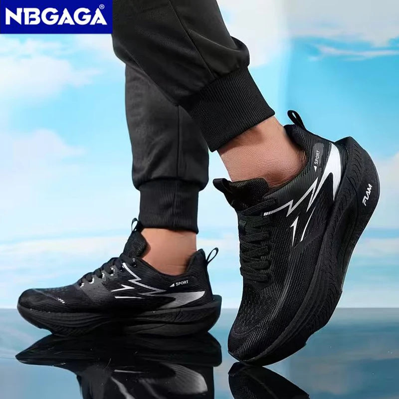 Men's Running Shoes Breathable Lightweight Non-slip Marathon Sneakers Outdoor Comfortable Athletic Walking Casual Trainers