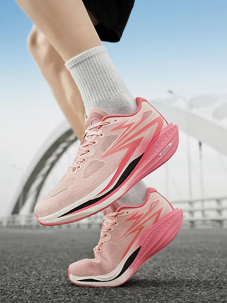 Men Running Shoes New Carbon Board Marathon Sports Shoes Breathable Lightweight Trend Women's  Athletic Sneakers