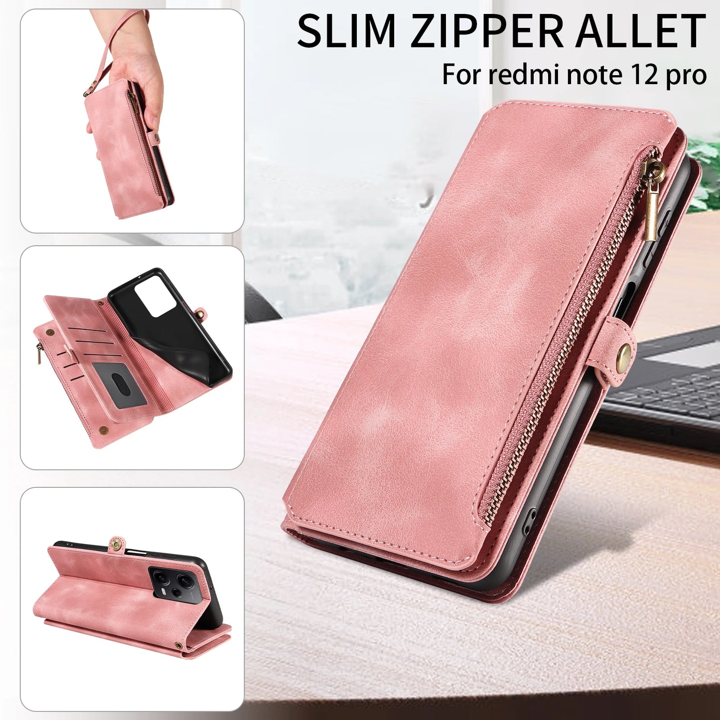 For Xiaomi Redmi Note 15 14 13 15C Poco X7 Pro F5 12 13C 14C 13T 15T Plus 5g Cases 4g Leather Wallet Card Holder Flip Phone Bags