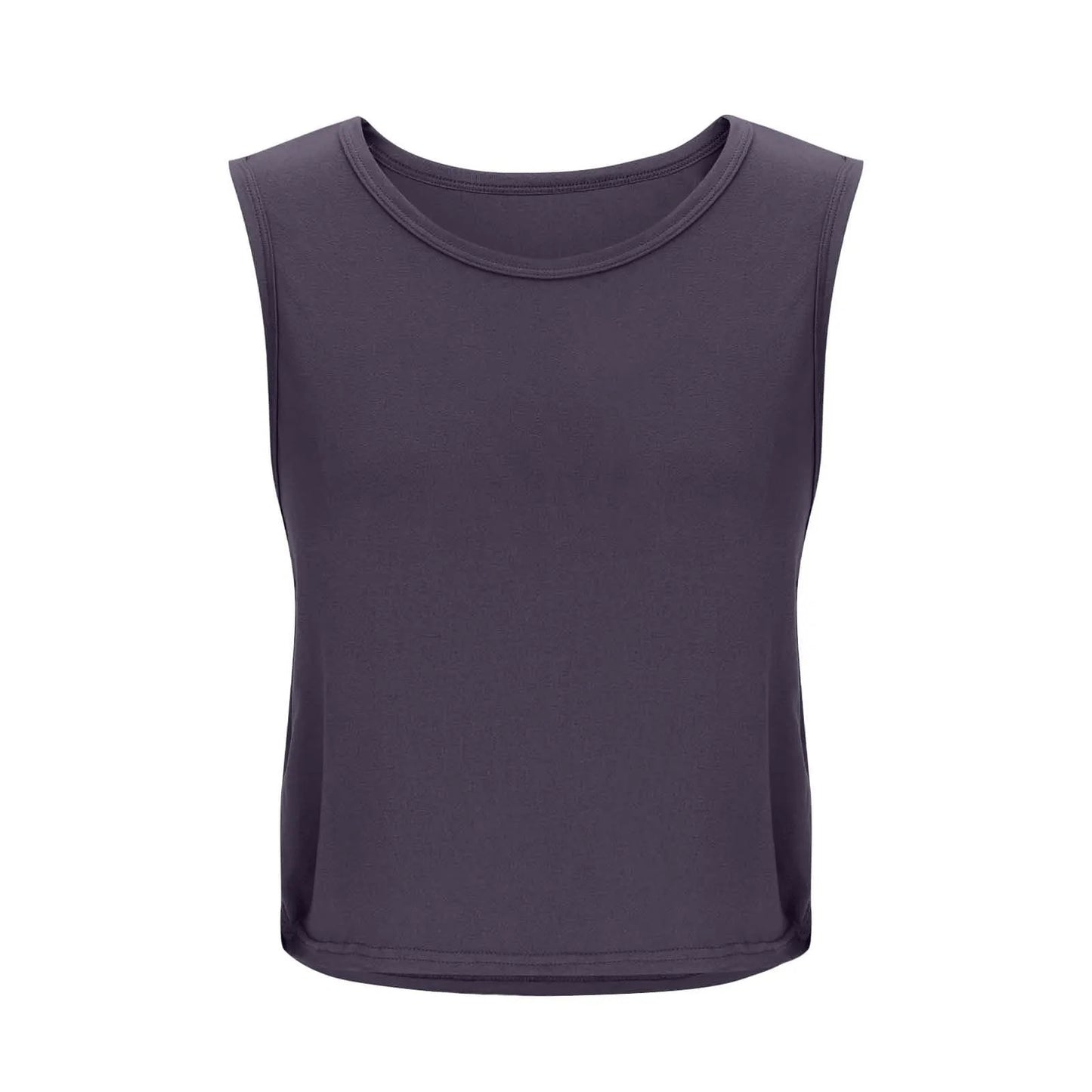 Women Sleeveless Yoga Top Breathable Gym Vest Tank Crop Top Running Tee