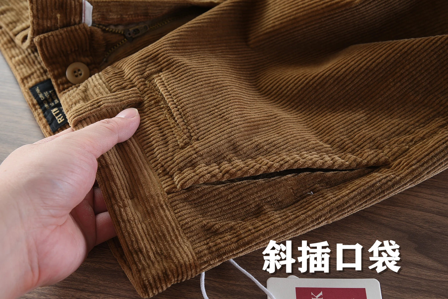 Autumn and Winter New American Retro Heavyweight Solid Color Corduroy Cargo Pants Fashion Straight Cotton Washed Casual Trousers