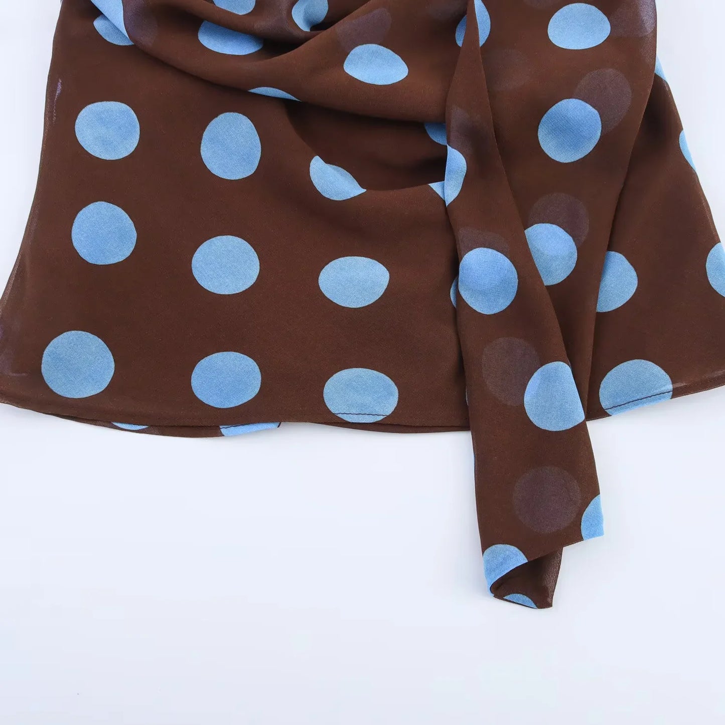 Polka Dot Printed Midi Skirts Two Piece Sets for Women 2026 Summer Chic Scarf Halter Top Suits Beach Woman 2 Piece Outfits