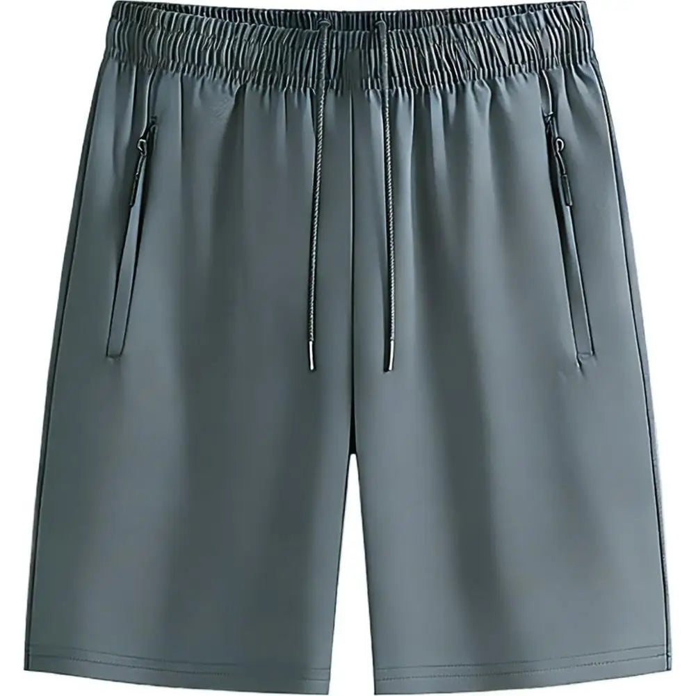 Summer Men's Shorts Cool Sportswear Running Sport Shorts Casual Bottoms Gym Fitness Training Jogging Short Pants Men Black Gray