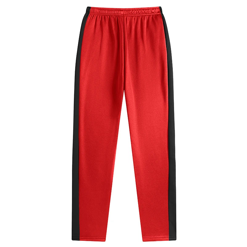 Mens Athletic Workout Running Jogging Sweatpants Fall Winter Warm Cozy Joggers Pants Colorblock Patchwork Trousers Activewear