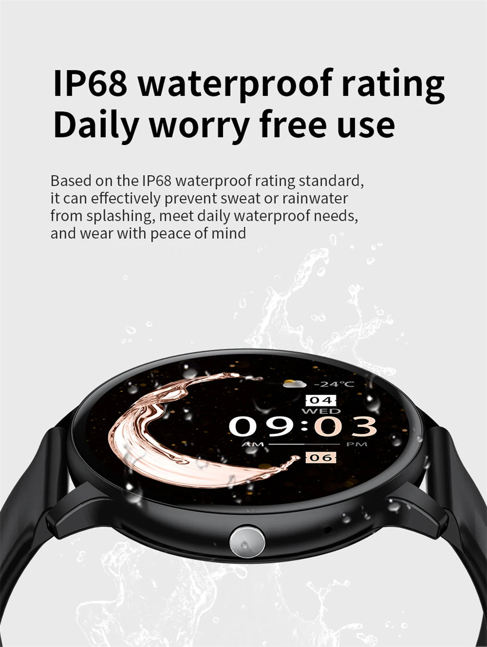 LIGE Women's SmartWatch Blood Oxygen Monitor Sports Fitness Tracker Bluetooth Call Al Voice Assistant Watches For Android IOS
