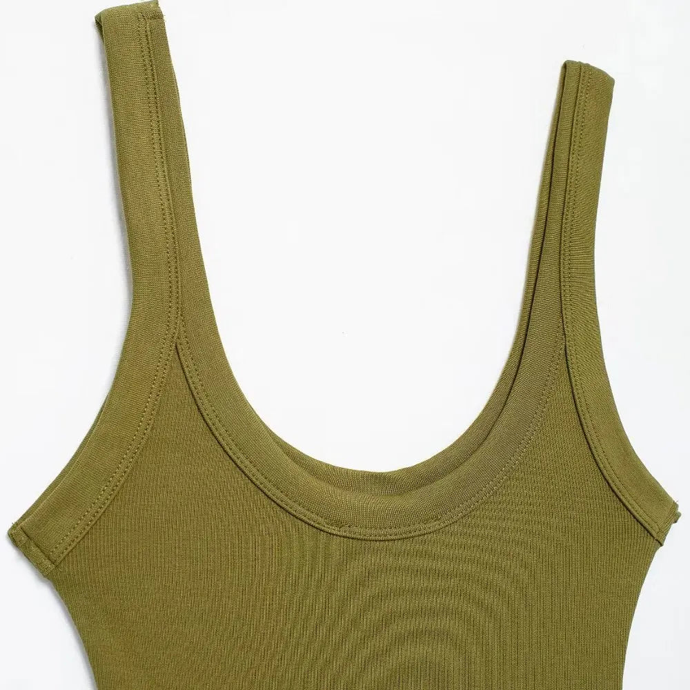 Skinny Ribbed Bodysuits for Women, O Neck, Straps, Snap-Button, Female Playsuits, Sexy Fashion
