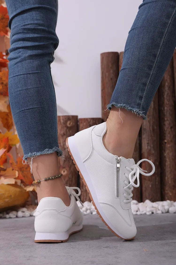 Roman Trendy Spring/Autumn Running Shoes Student Campus Flat Vulcanized Shoes Fashion Sneakers Casual Comfortable Round Head