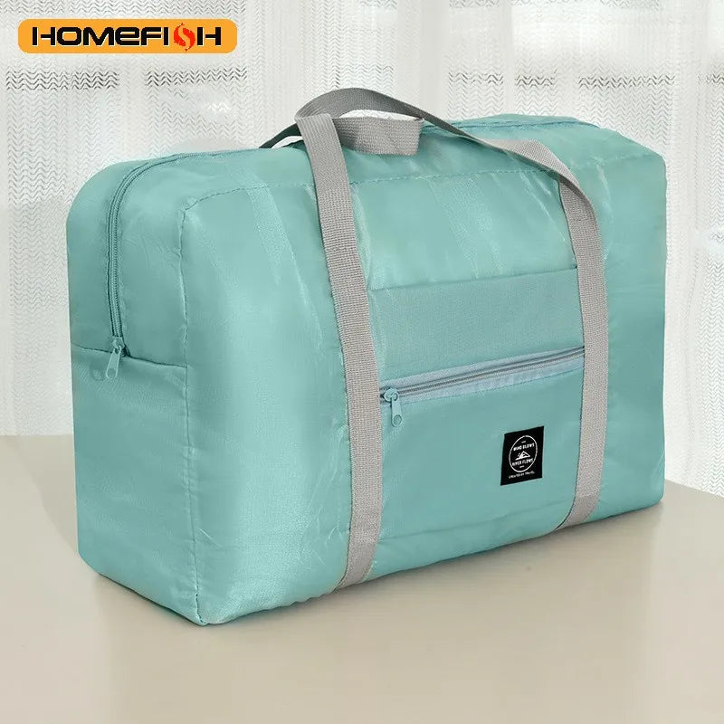 HOMEFISH Travel Bag Folding Travel Storage Bags Boarding Luggage Clothes Handbags Picnic Move House Large Handbag