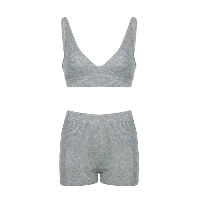 Three Pieces Clothing Sets Ladies Sport Casual Zipper Hooded Jackets+Tank Tops+Elastic Waist Shorts Women Tracksuits