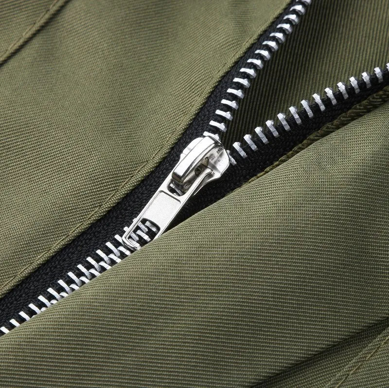 Multi-pocket Overalls Men's Jumpsuits Short Sleeves Trousers Suits Zippered Jumpsuits Men's Overalls Belted Jumpsuits