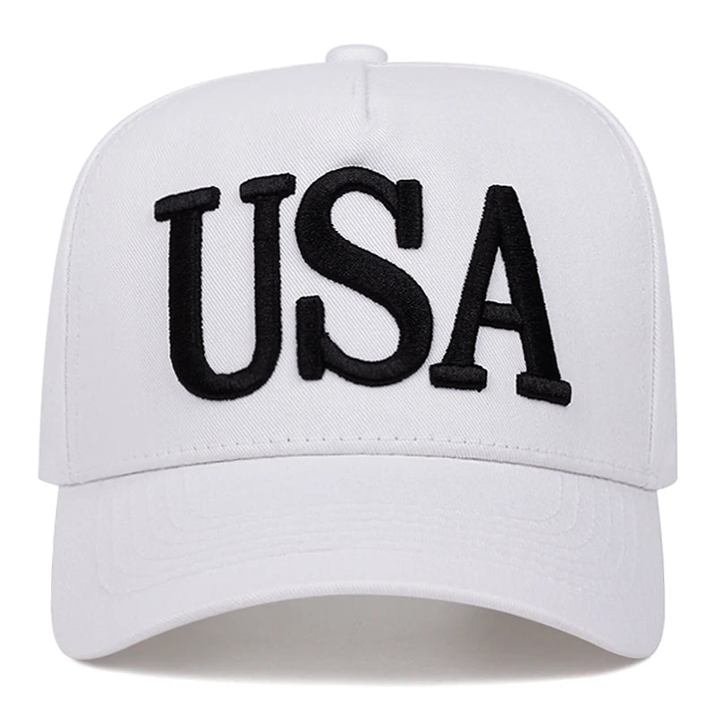 USA embroidered baseball caps, outdoor sports baseball caps BAZAARHUBO