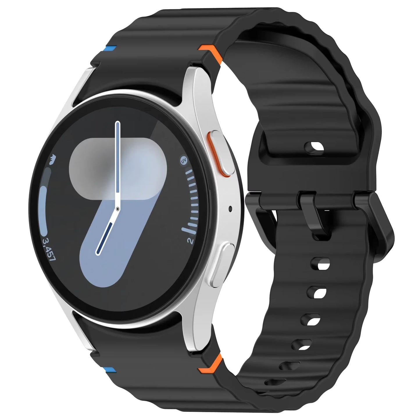 Silicone Strap for Samsung Galaxy Watch 7 6 5 4 44mm 40mm Original No Gaps Sports Band Accessories for 6/4 Classic 47mm 46mm43mm