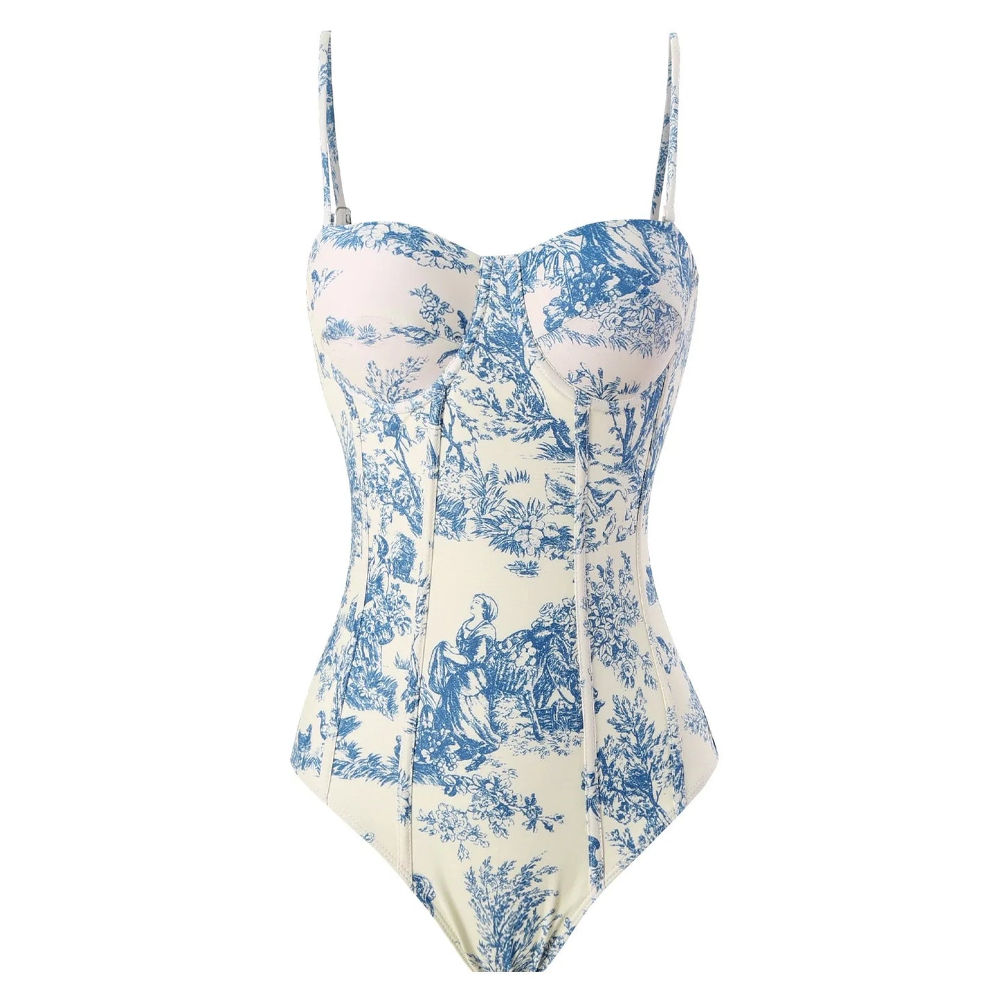 Women Swimwear Swimsuit Two-piece set Summer Print Bodysuit Bikini Set Beach Style Wear Maxi Dress Skirt One-piece swimsuit