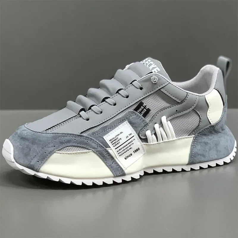 Men's Sneakers Platform Casual Shoes Mesh Lace-up Running Shoes Designer Plus Size Vulcanized Shoe Trend Comfortable Men Shoes