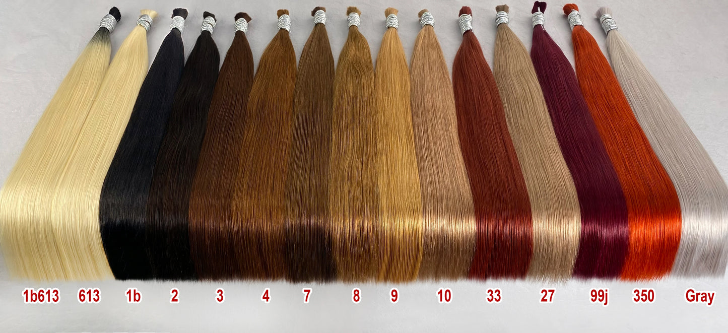 Human Hair Bulk No Weft Vietnamese Hair Virgin Remy Straight Hair Bulk 12-30inch 100g 100%  99j Real Natural Hair Extension Grey