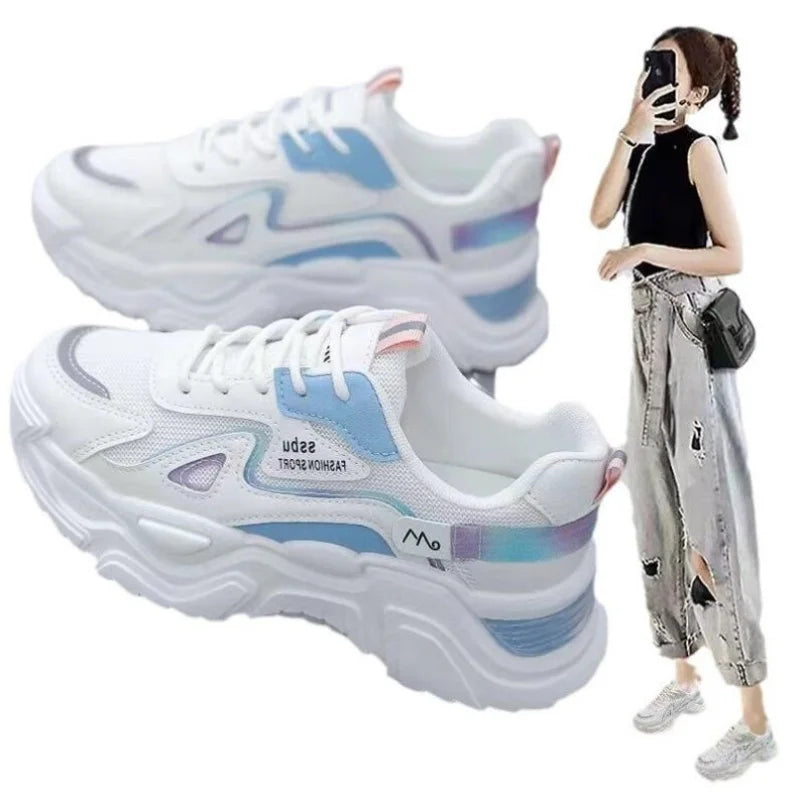 Spring/Autumn Women Running Shoes Breathable Casual Shoes Outdoor Light Weight Sports Shoes Casual Walking Sneakers