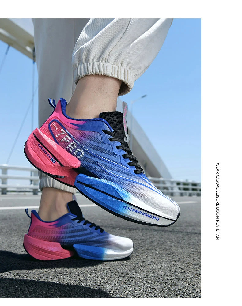 New Men's Running Shoes Non-slip Cushioning Racing Carbon Plate Sneakers Light Tennis Cross Training Shoes Trail Running Shoes