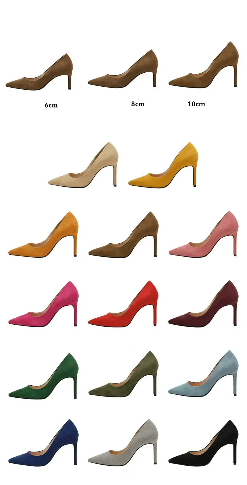 2025 Flock Leather Heels Women Pumps Bucket Pointed Toe High Heels Sexy Lady Shoes Thin Heels Chaussure Femme Autumn