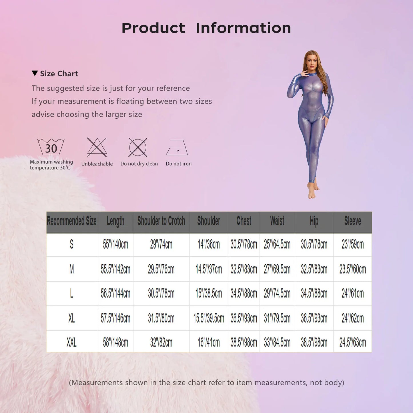 Women Metallic Shiny Full Body Unitards Sheer Rave Party Nightclub Jumpsuit Long Sleeve Long Pants Back Zipper Catsuit Clubwear