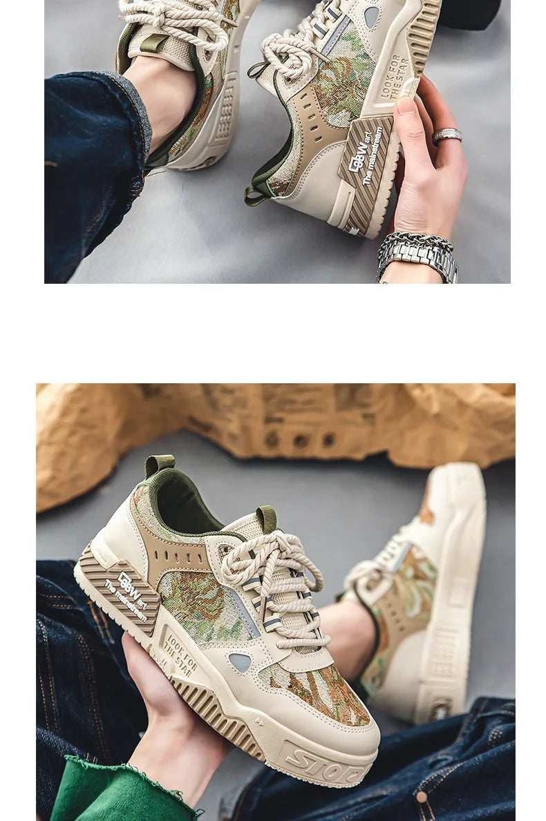 Men's Sneakers Spring Autumn 2024 Outdoor Sport Shoes For Men Fashion Vulcanized Shoe Tenis Para Hombre Men's Flats Shoes Luxury