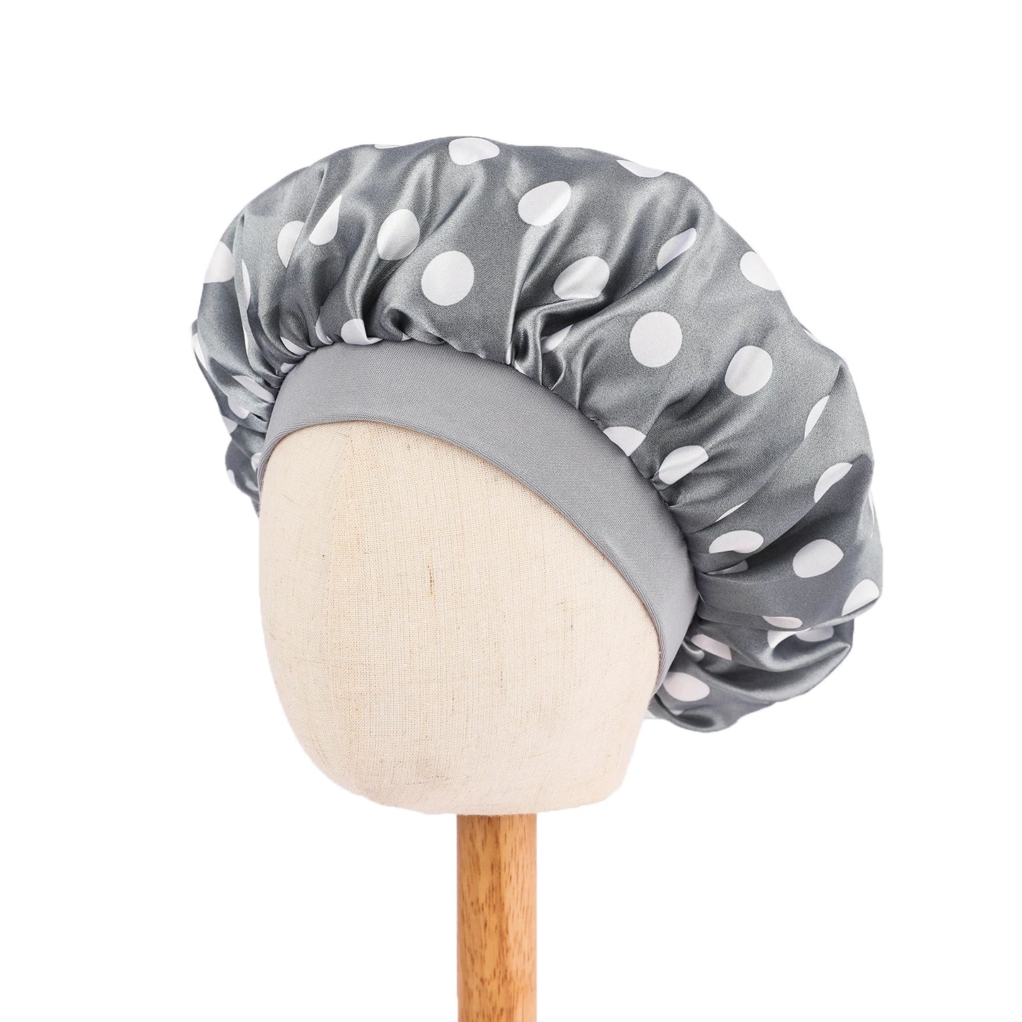 Fashion New African Children Adjustable Printing Ankara Satin Bonnet Sleep Cap Baby Kids Satin Bonnet Sleep Hat Silk Shower Cap