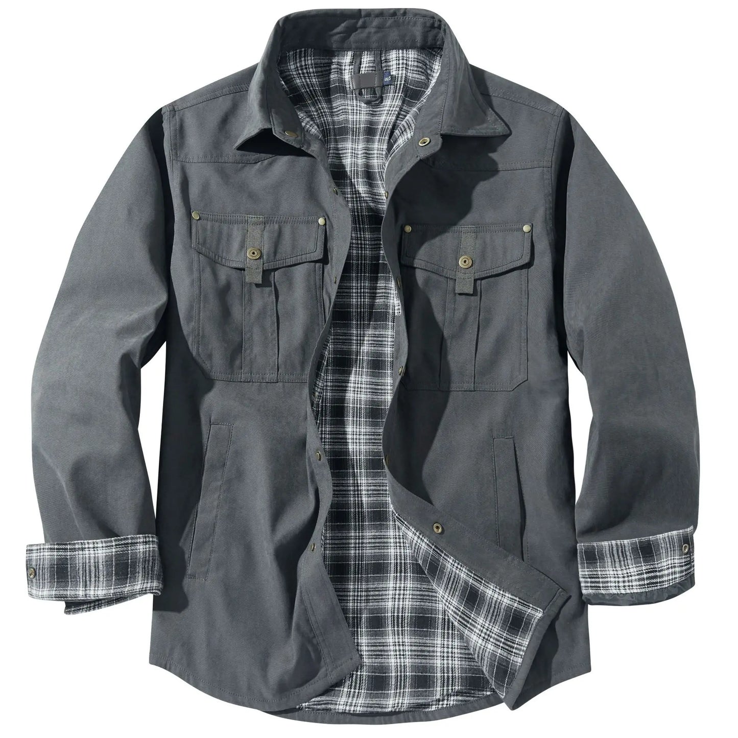 New Men's Retro Jacket Plaid Jacket Men's Western Style Lapel Jacket Men's Luxury Jacket Men's Winter Windproof Warm Jacket