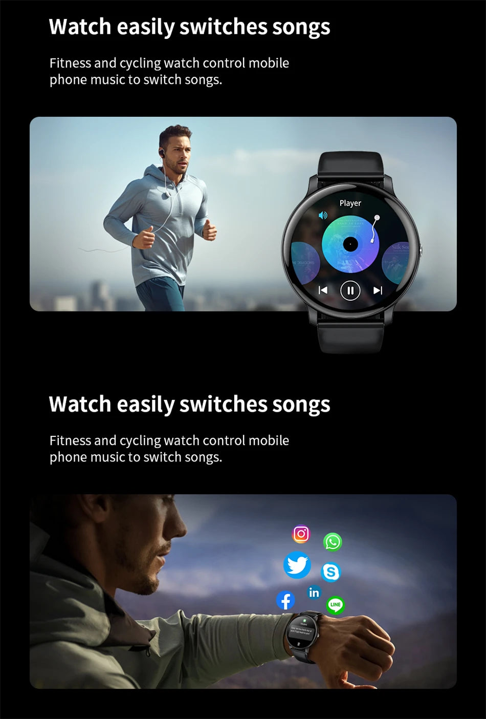 LIGE Women's SmartWatch Blood Oxygen Monitor Sports Fitness Tracker Bluetooth Call Al Voice Assistant Watches For Android IOS