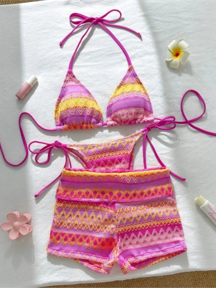 Swimwear Woman Swimsuit Sexy Bikini New Push Up Bikinis Set Brazilian Bathing Suit Women Beachwear Biquini 3 Piece Suits