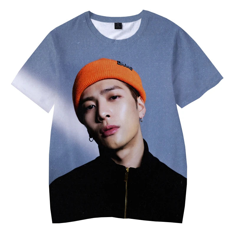 Newest Jackson Wang 3d Print T-shirt Unisex Kids Children's Round Neck Casual Sweatwear Kpop GOT7 Men Women Fashion Oversize Tee