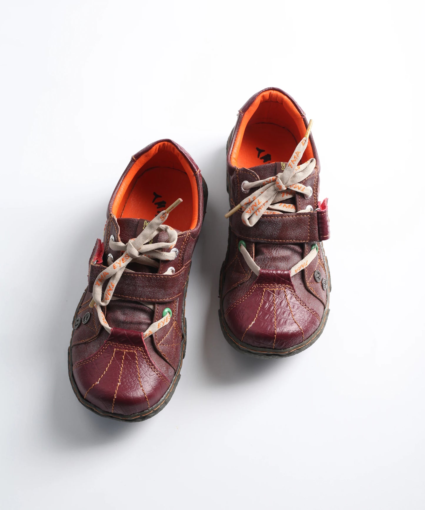 TMA EYES Autumn Women's Casual Handmade Stitching Flat Shoes
