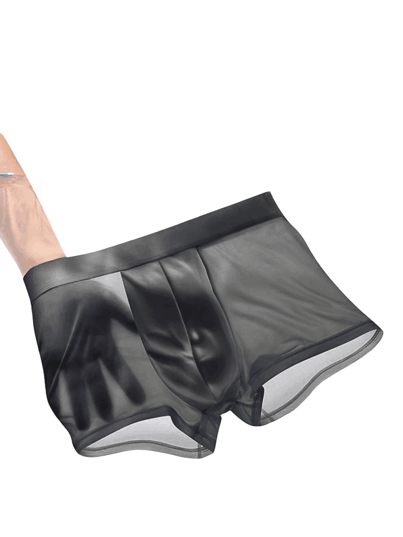 Men's underwear wholesale, European and American cross-border ice silk English size four-corner pants, large size underpants