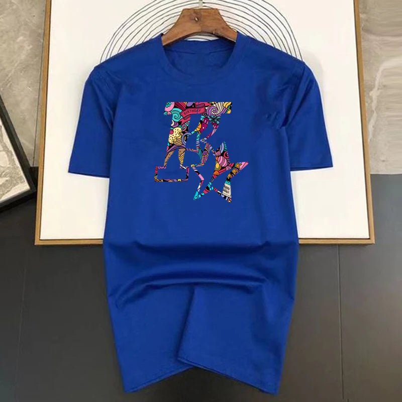 Men's and Women's New Star K Top Basic Cotton T-shirt Summer round neck fashionable casual short sleeves