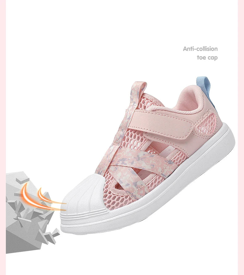 Kids Casual Shoes Girls Design Breathable Lightweight Sneakers for Walking Running Non-Slip Children Sneakers