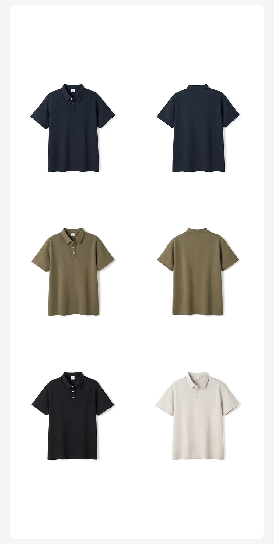 SIMWOOD 2026 Summer New 230gsm Sorona Cotton Pique Polo Shirt Men Regular Fit Short Sleeve Breathable Smart Casual Golf T-Shirt