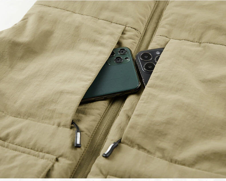 Men's Multi-Pocket Clothing Winter Vest Jackets Sleeveless Coat Fashion Large Size 6XL Male Warm Waistcoat Fleece Vest Men
