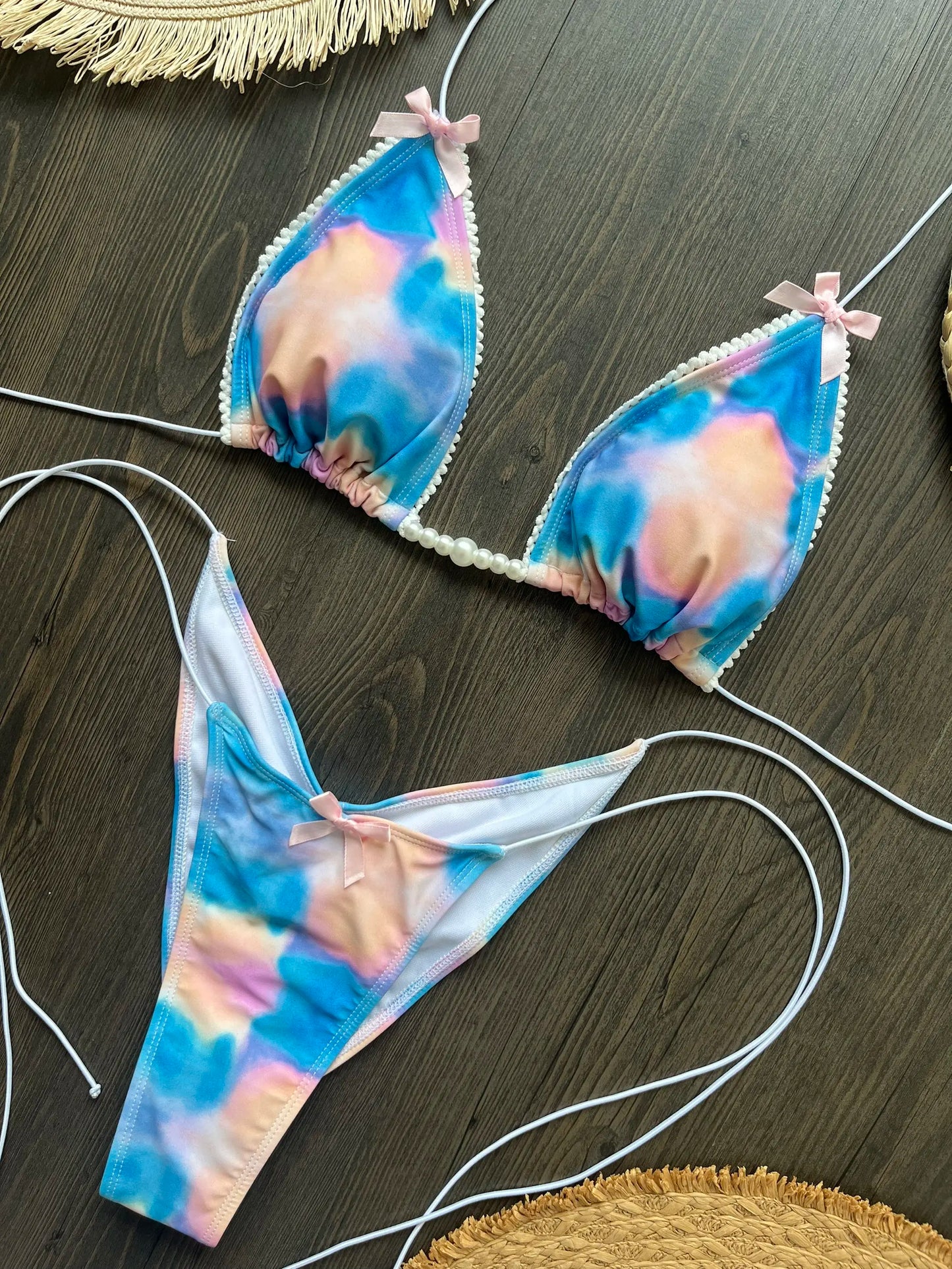 Micro Bikinis 2026 Sexy Women Swimsuit Swimwear Female Thong Bikini Set Biquini Bathing Suit Print Swimming Suits Beachwear