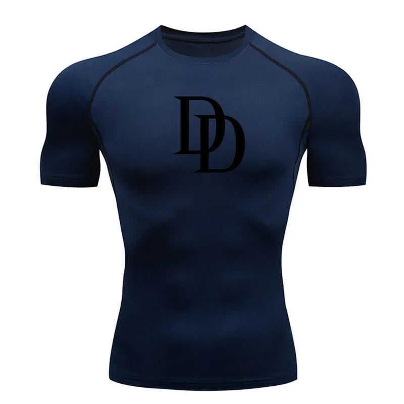 Tight fitting shirt for men, long sleeved and short sleeved, cool and dry sports T-shirt, fitness gym, sports top, sports top
