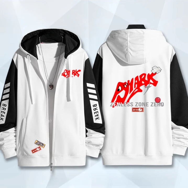 Anime Zenless Zone Zero Zip Up Women/Men Hoodie Sweatshirt ZZZ ZZZERO Ellen Joe Cosplay Zipper Hooded Jacket Outwear BAZAARHUBO