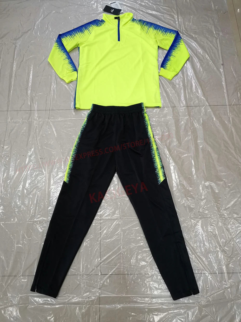 Men's Sports Set Running Gym Autumn Long Jerseys Pants Print Quick Dry Jogging Sportswear Basketball Uniform Training Tracksuit
