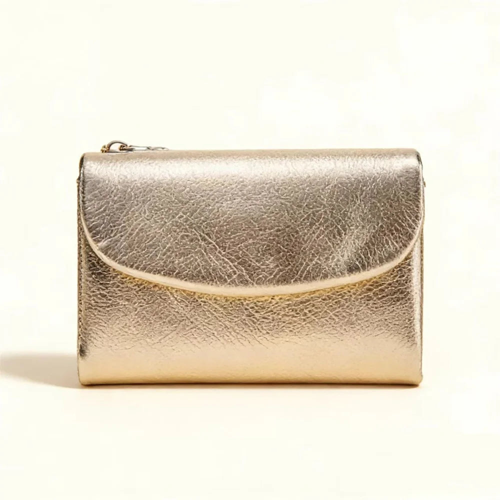 Short Genuine Leather Wallet Women RFID Card Holder Purse Ladies Mini Soft Real Cow Leather Clutch