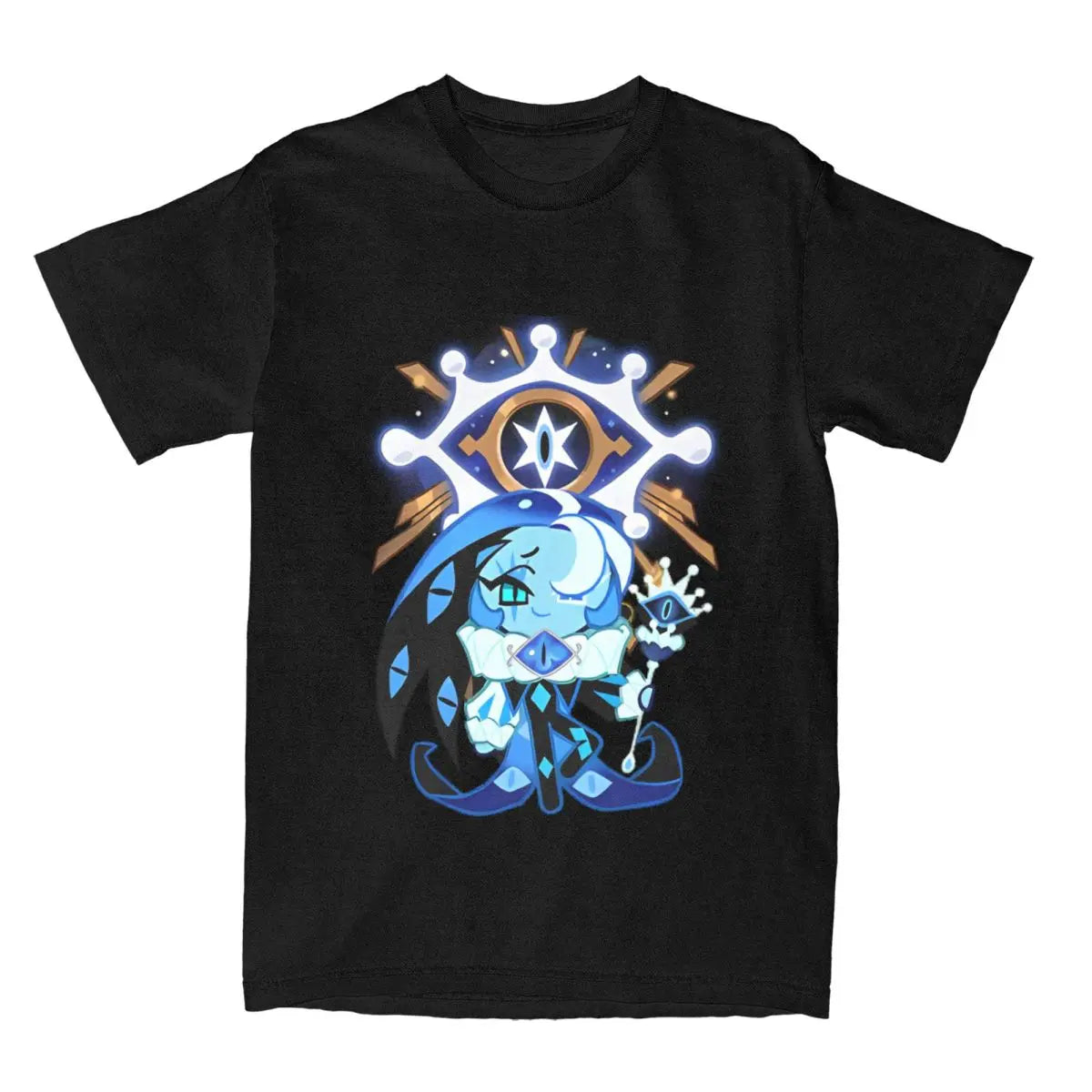 Shadow Milk Cookie Run Kingdom T Shirts Men Women 100% Cotton Leisure T-Shirts O Neck Cartoon Anime Tee Shirt Clothing Printed