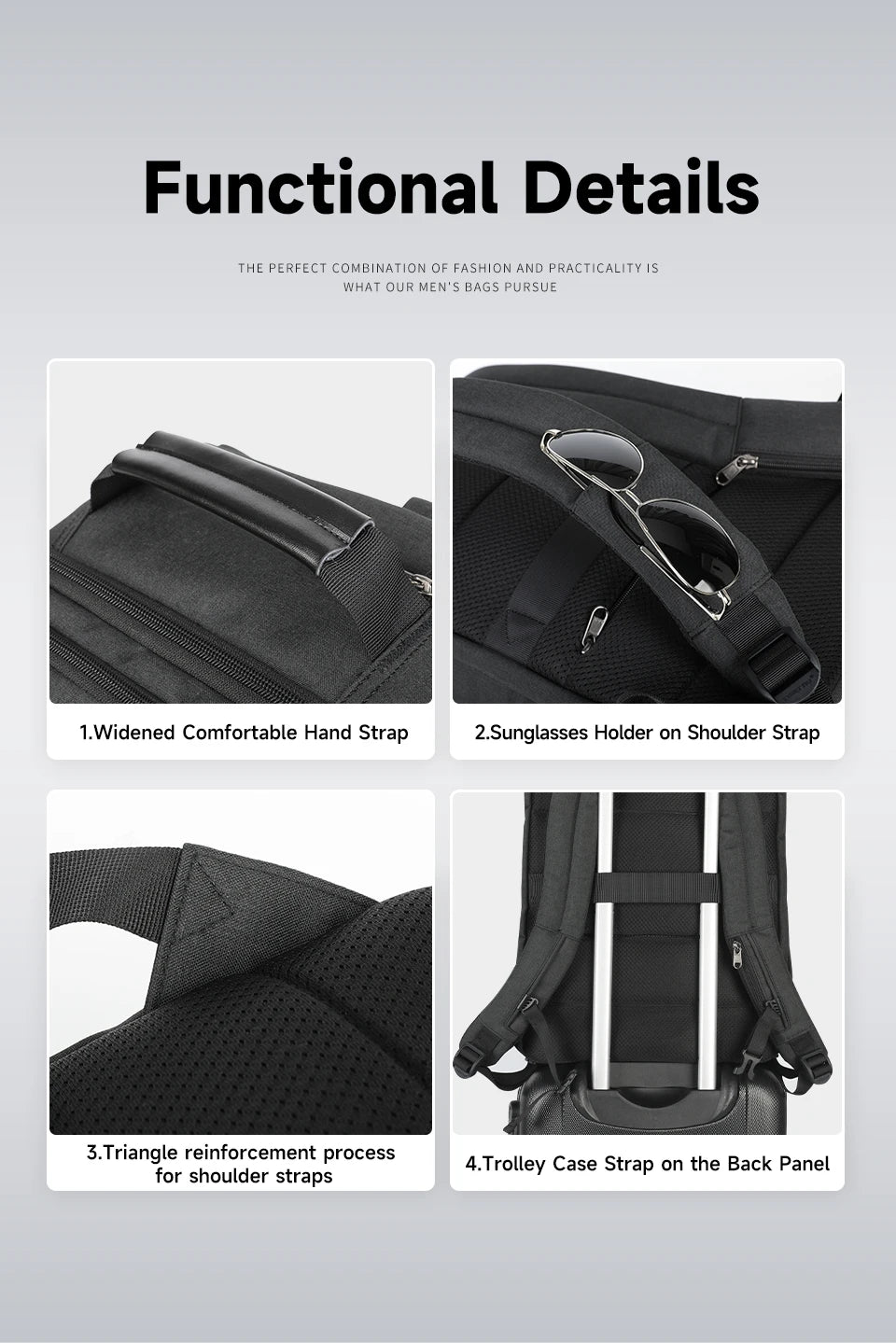 Tigernu Travel Backpacks For Men 15.6 17 19'' Laptop Backpack Male Business Backpack Bags For School Backpack Mochila Knapsack