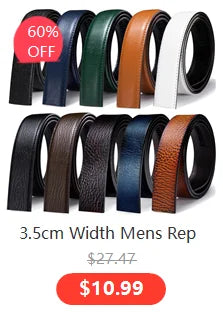 High Quality Mens Belts Black Brown Blue White Green Leather Straps Casual Gold Automatic Buckles Waistband Belt for Men Wedding BAZAARHUBO