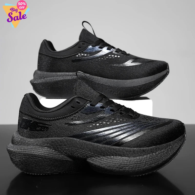 New Running Shoes Carbon Board Marathon Men Sports Breathable Lightweight Women's Comfortable Athletic Nonskid Sneakers Casual