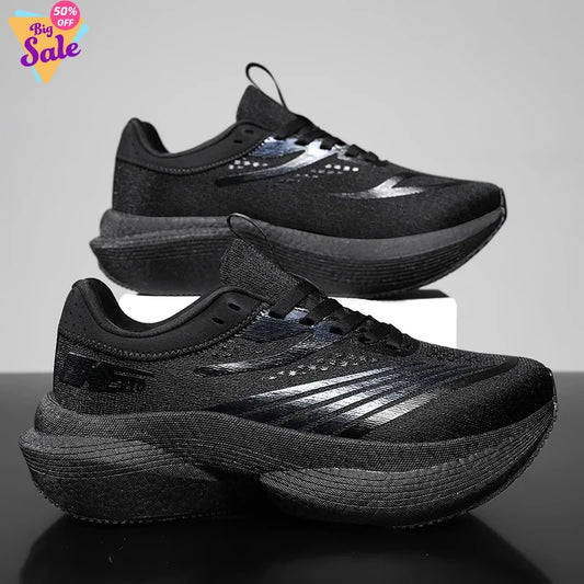 New Running Shoes Carbon Board Marathon Men Sports Breathable Lightweight Women's Comfortable Athletic Nonskid Sneakers Casual